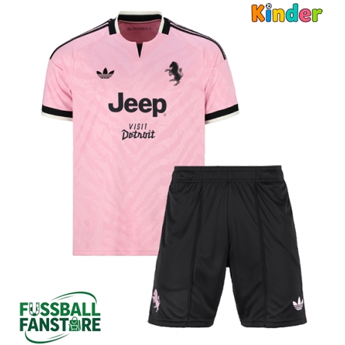 Juventus Gleison Bremer #3 Replik Auswärtstrikot Kinder 2026-27 Kurzarm (+ Kurze Hosen)